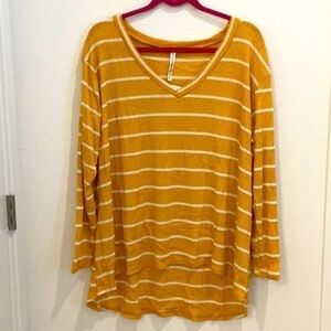 𝅺forgotten Grace Waffle Knit V Neck Pullover 2X NWT